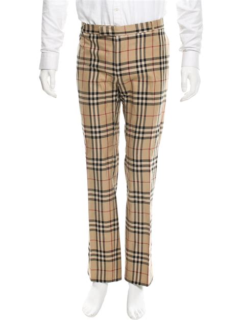 burberry mens plaid pants|burberry nova check trousers men's.